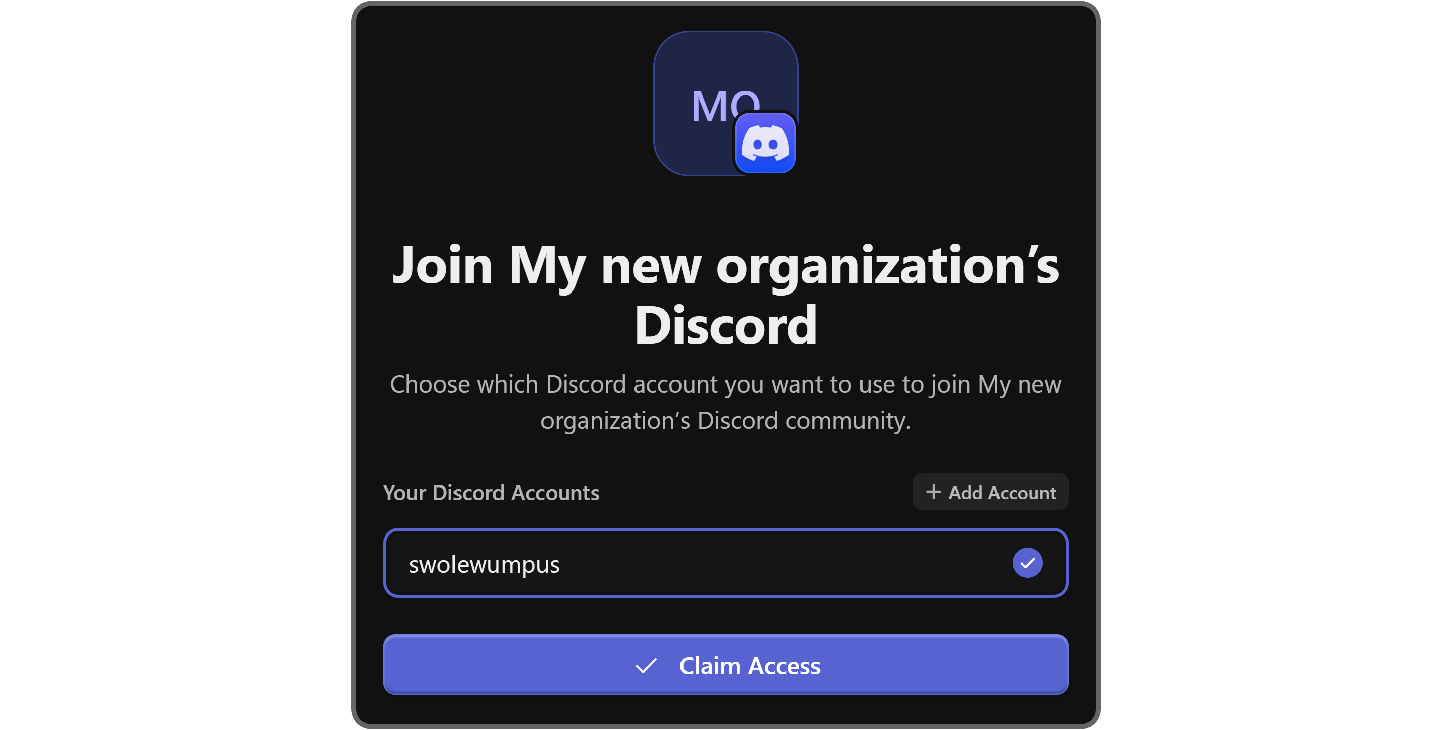 The Discord app on Whop