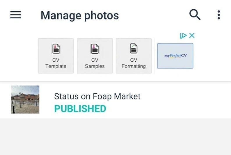 Manage photos