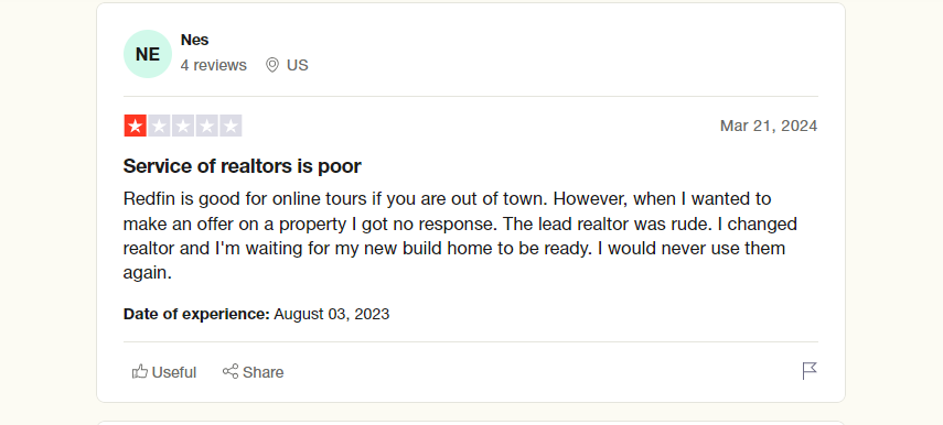 Redfin con review