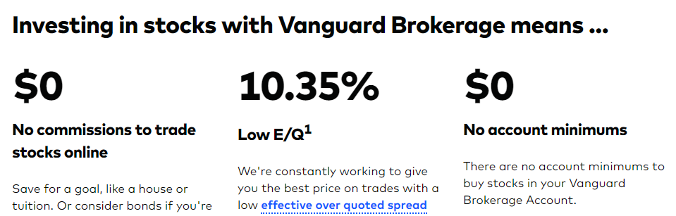 buying stock vanguard
