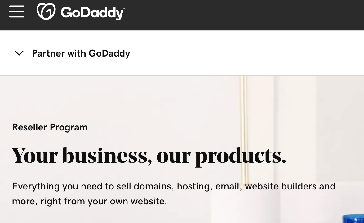 godaddy homepage