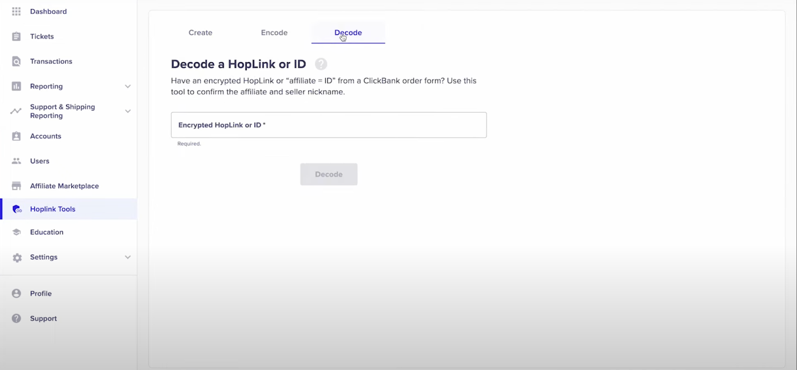 hoplink id