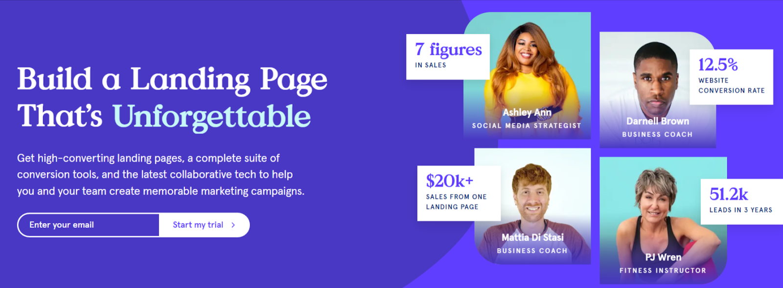 leadpages homepage screenshot