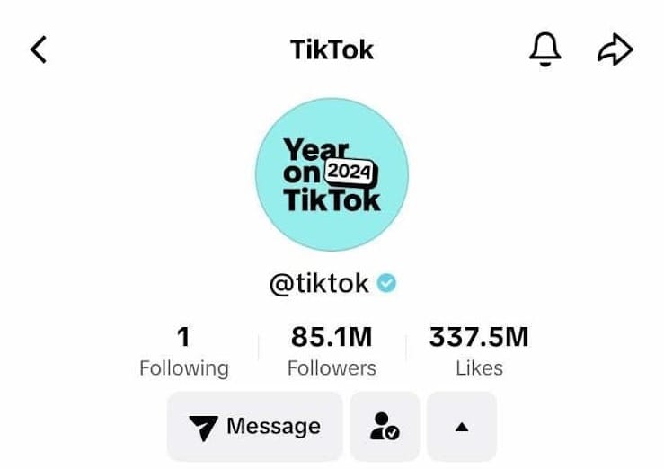 open the account to block on tiktok