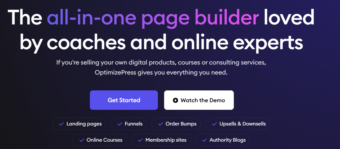 optimizepress screenshot