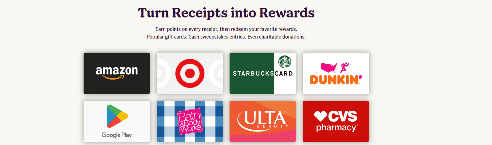 Fetch gift cards