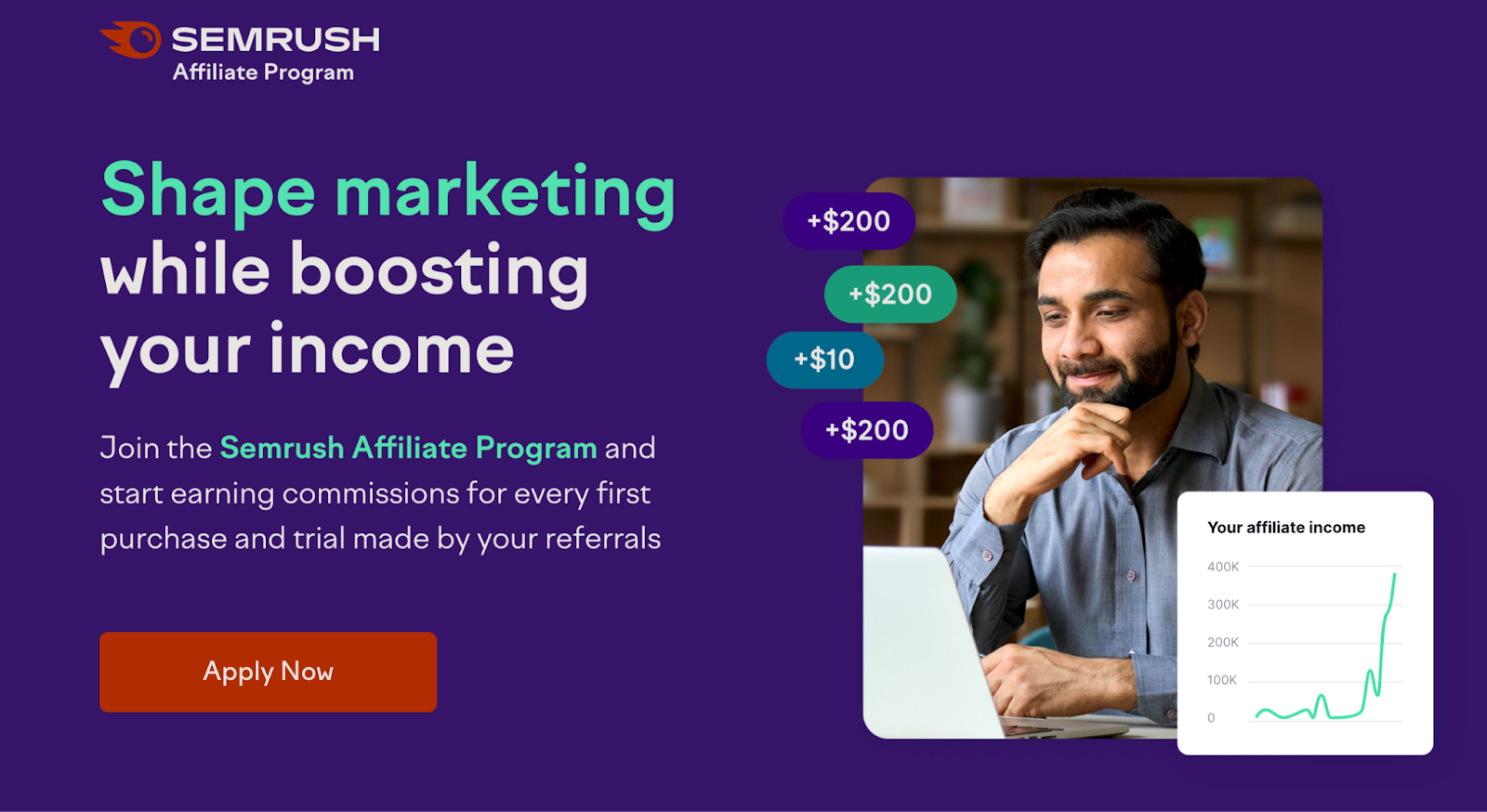 semrush affiliate page