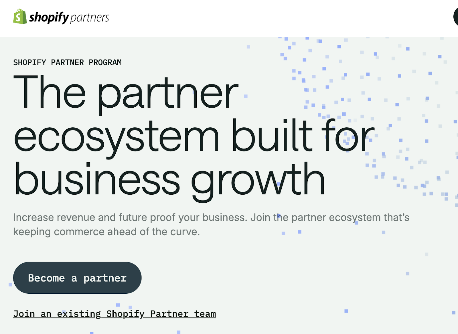 shopify partner page