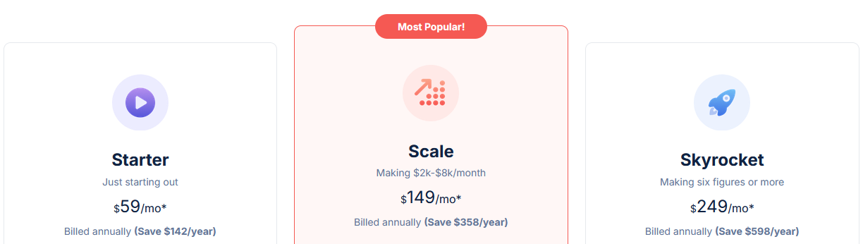simplero pricing