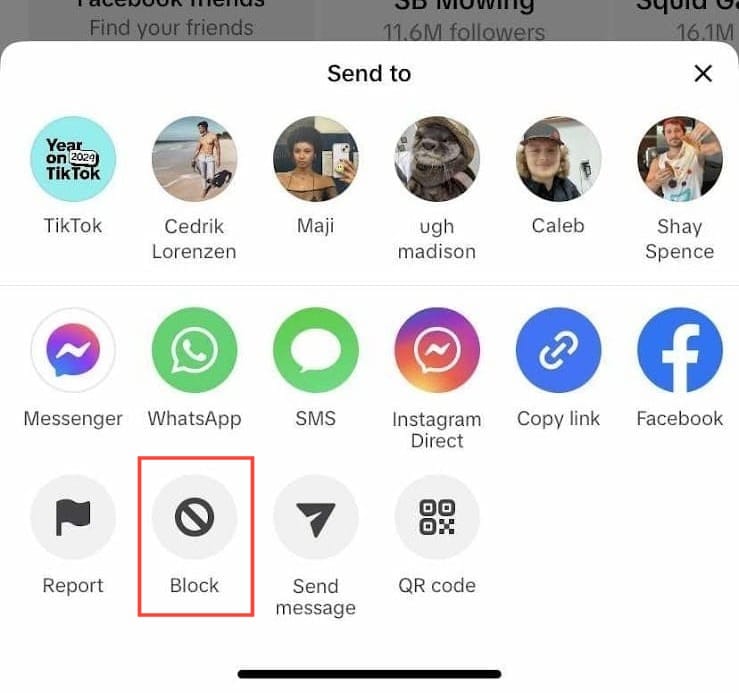 tap the share button 2