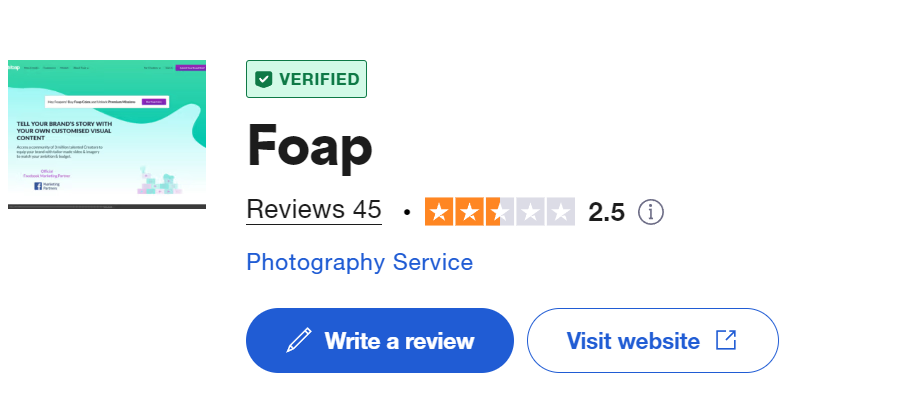Trustpilot Foap