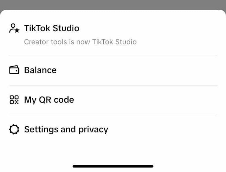 settings tiktok