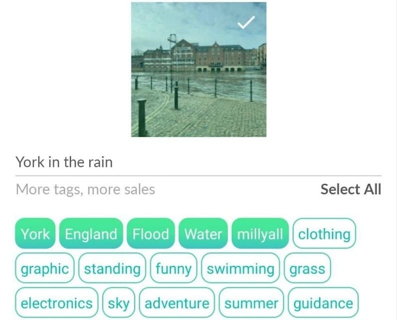 upload photos to Foap tags