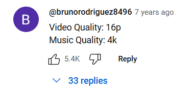 video quality comment