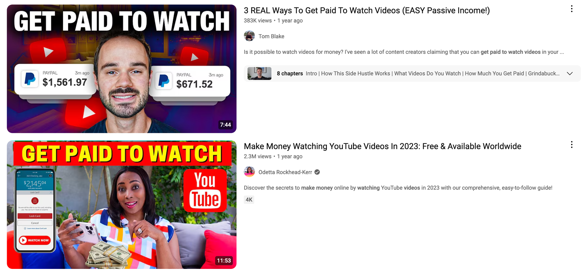youtube get paid to watch