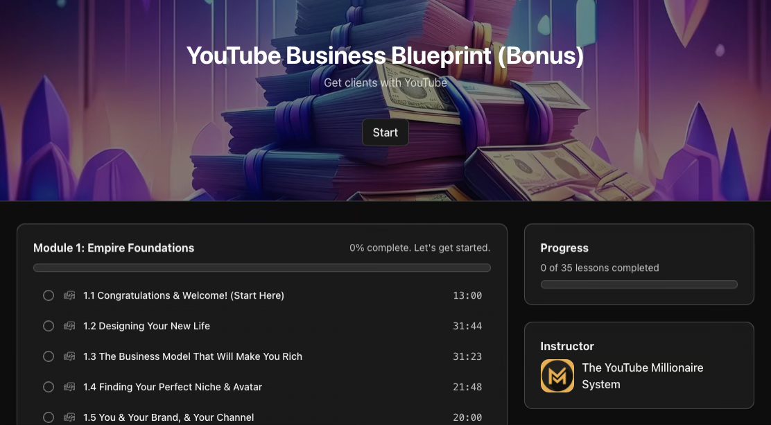 youtube business blueprint