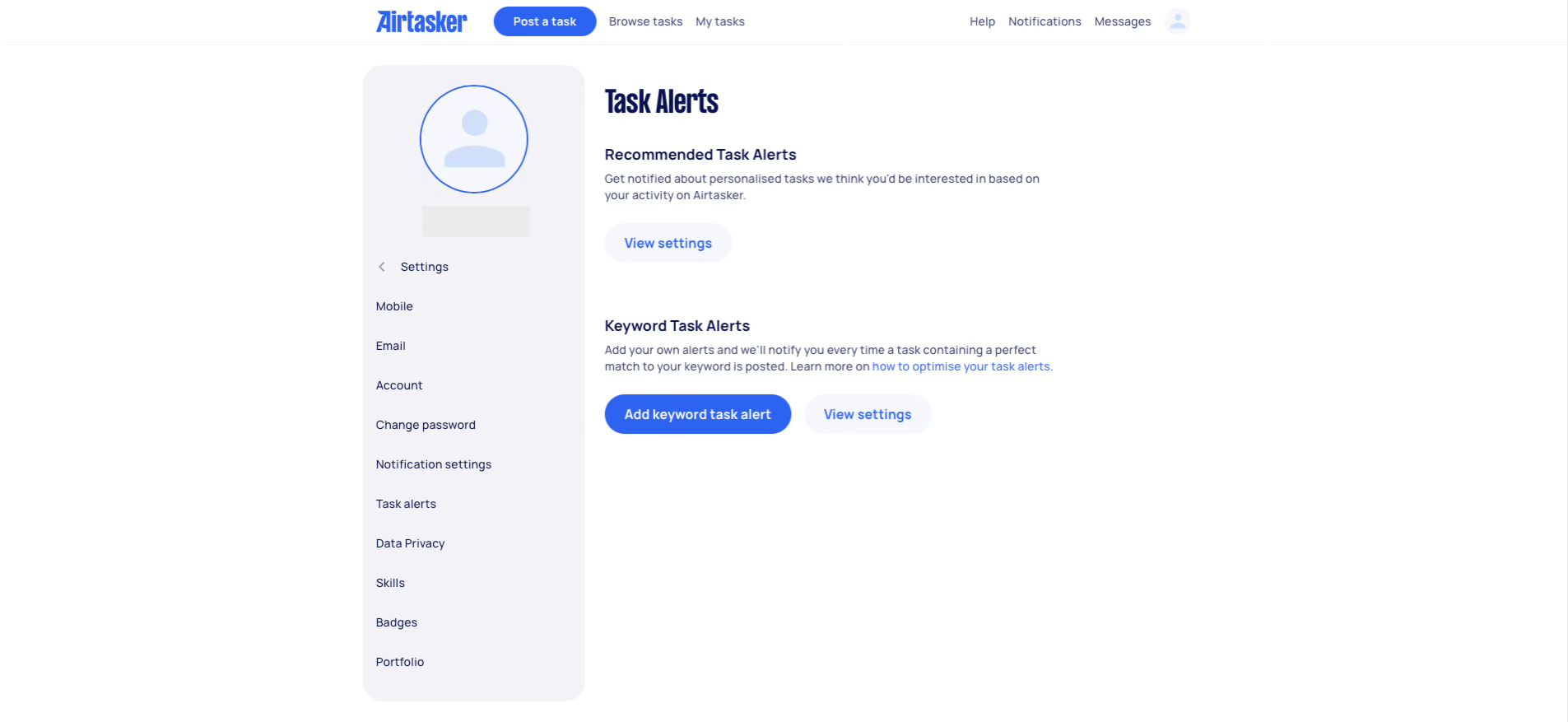airtasker task alerts