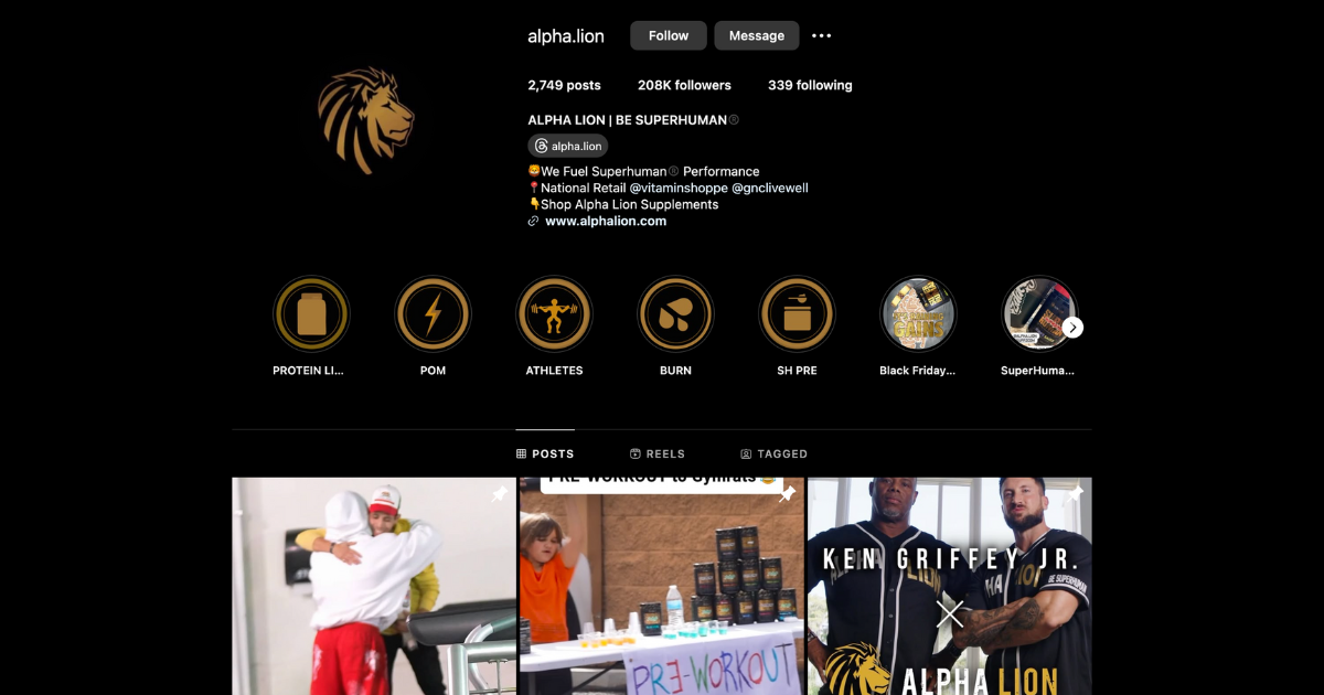 alpha lion instagram