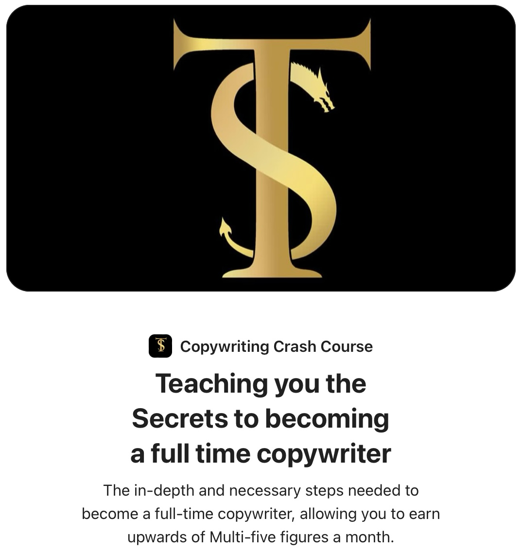 copywriting crash course