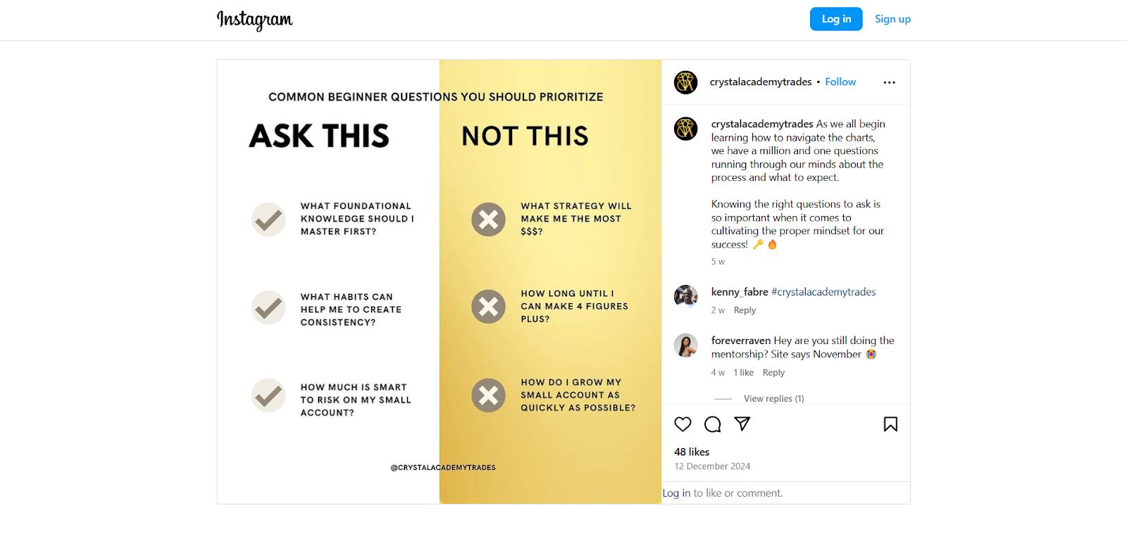 crystal academy feed