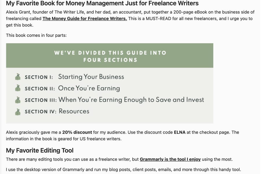 digital product resource page