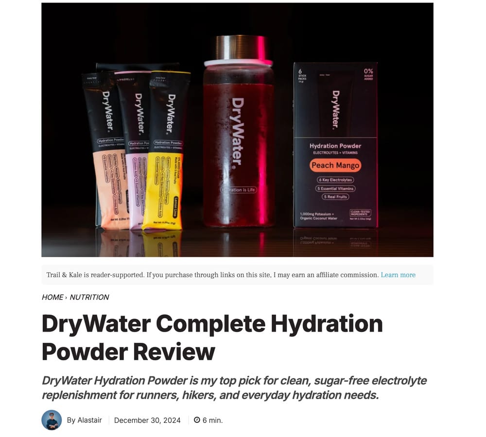 drywater hydration