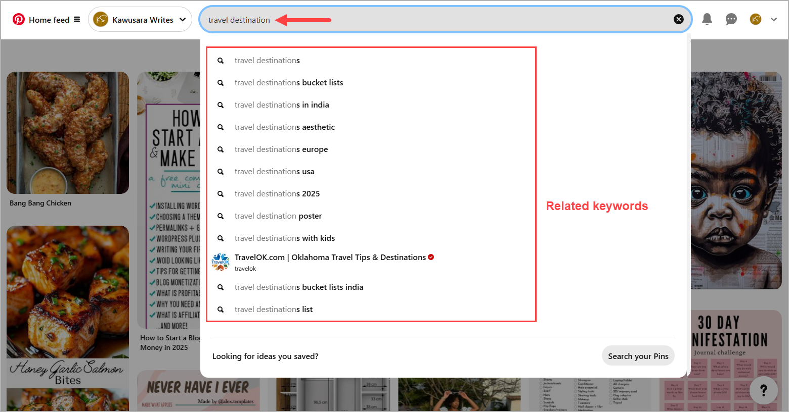 pinterest kw research