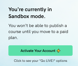 sandbox mode