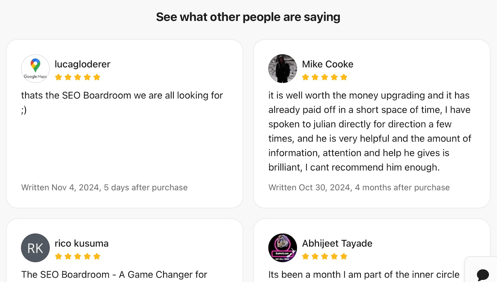 seo boardroom reviews