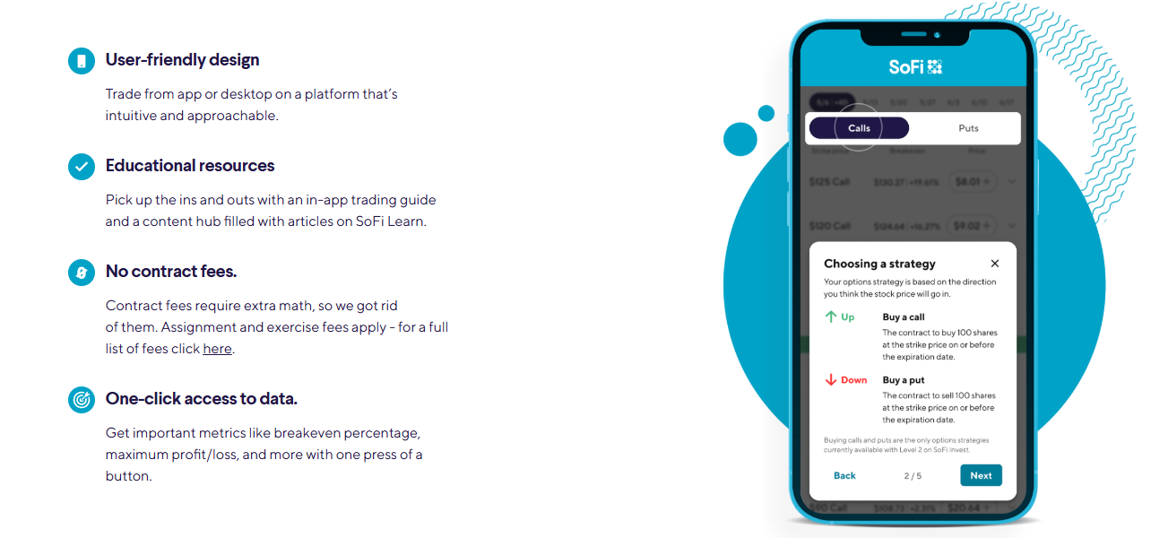 sofi trading options