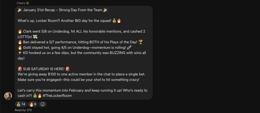 the locker room cappers