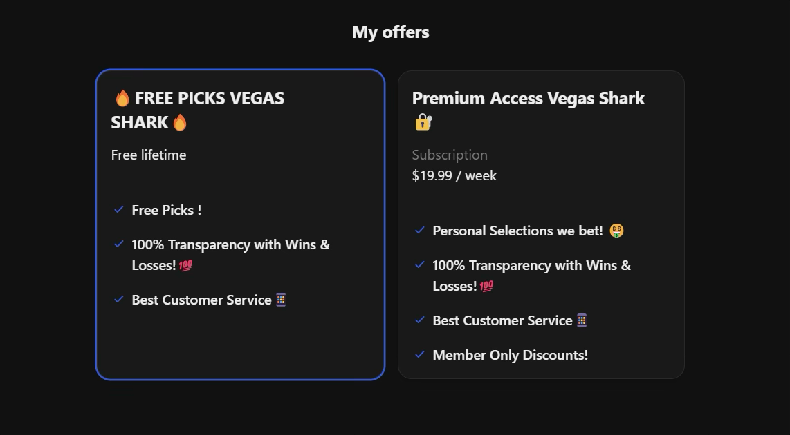 vegas shark packages