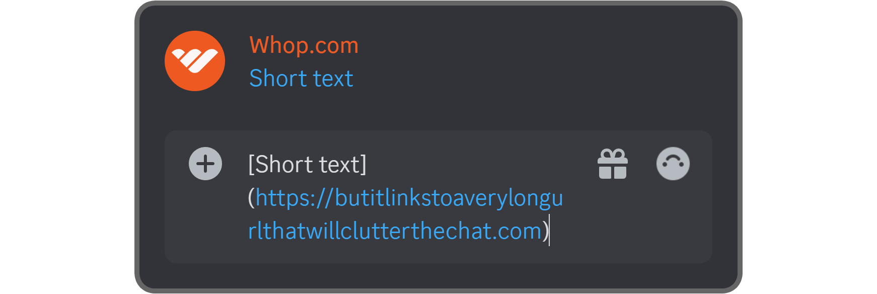 Hyperlink formatting on Discord