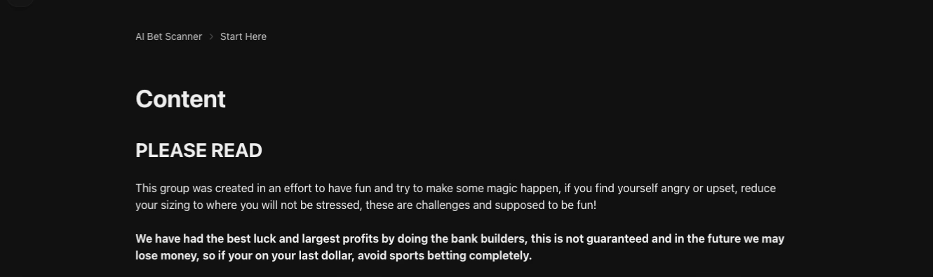 ai bet scanner content