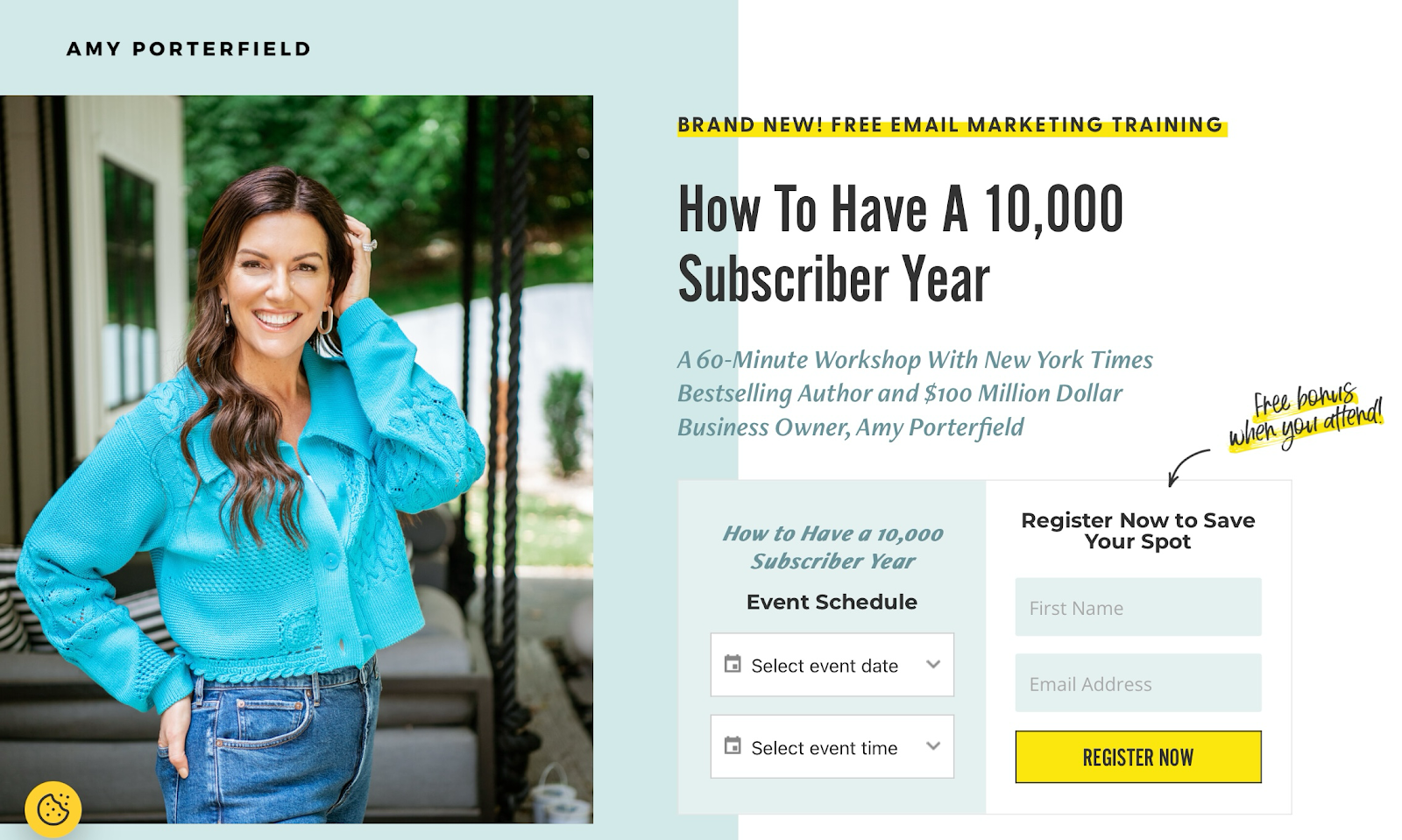 amy porterfield sign up