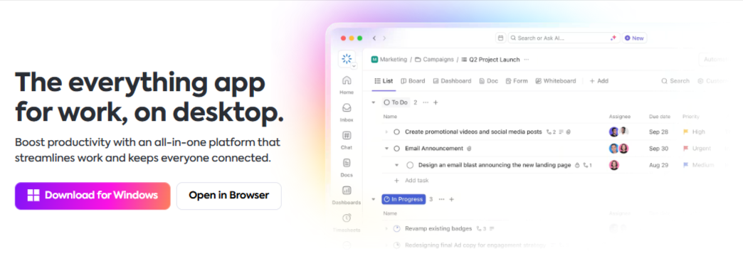 clickup desktop app