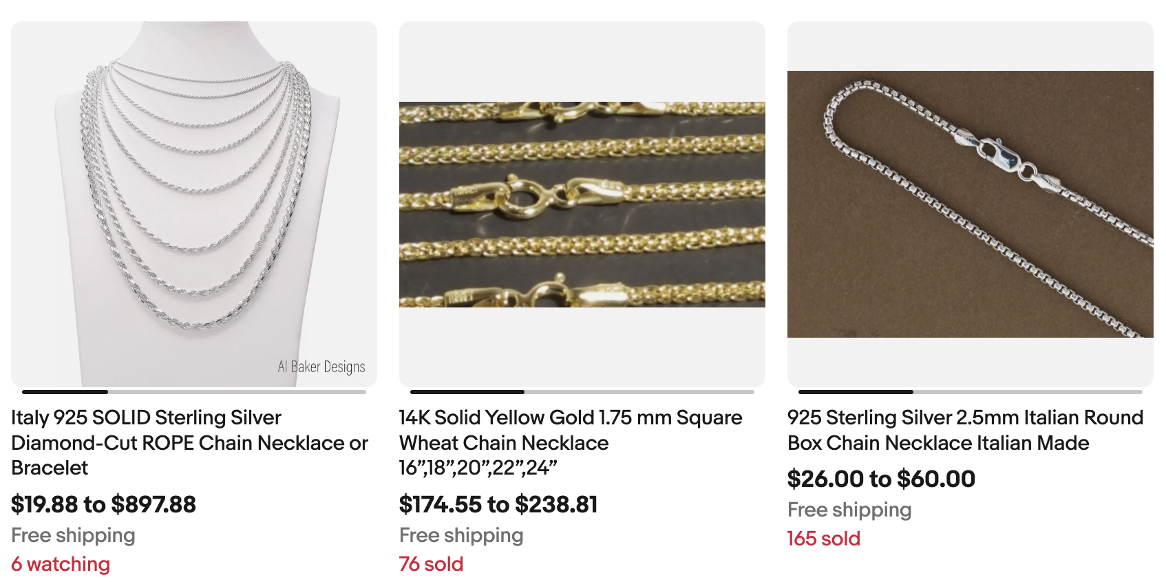 ebay jewlery