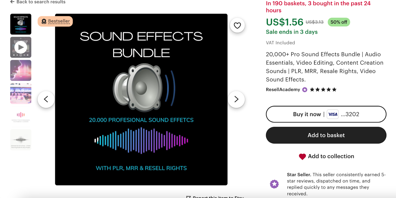 etsy audio effects