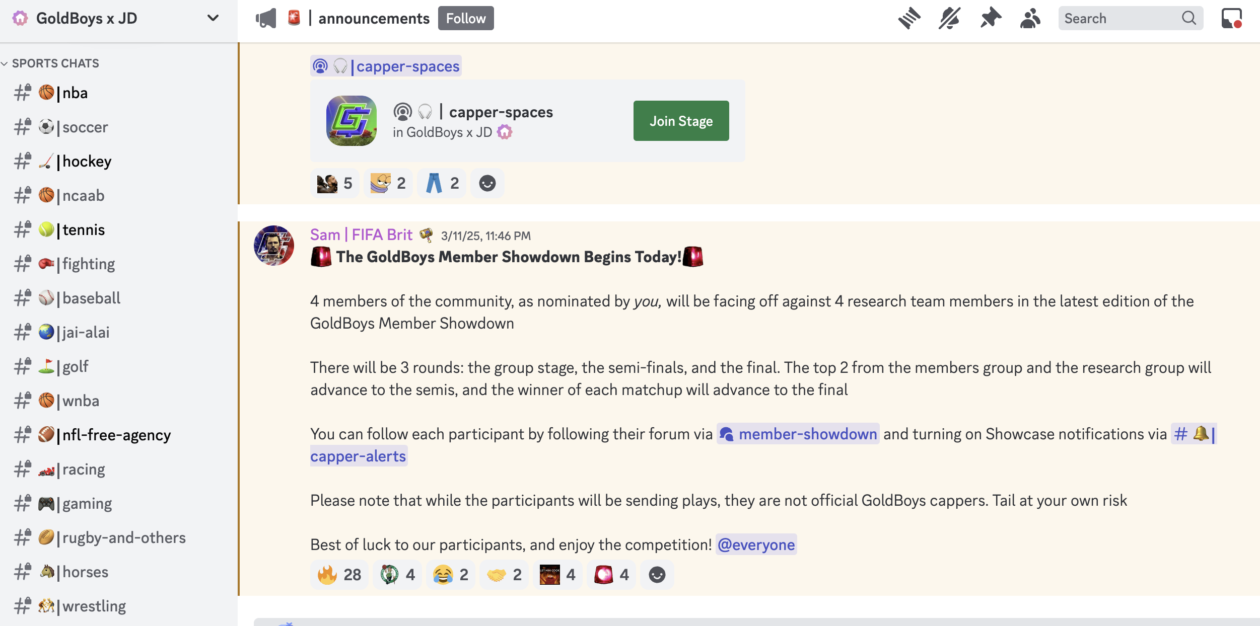 goldboys sports channels