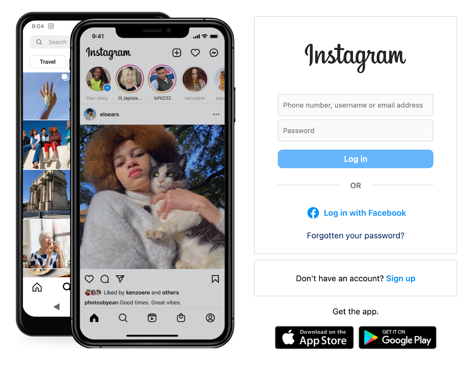 instagram login