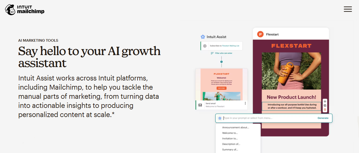 mailchimp ai marketng
