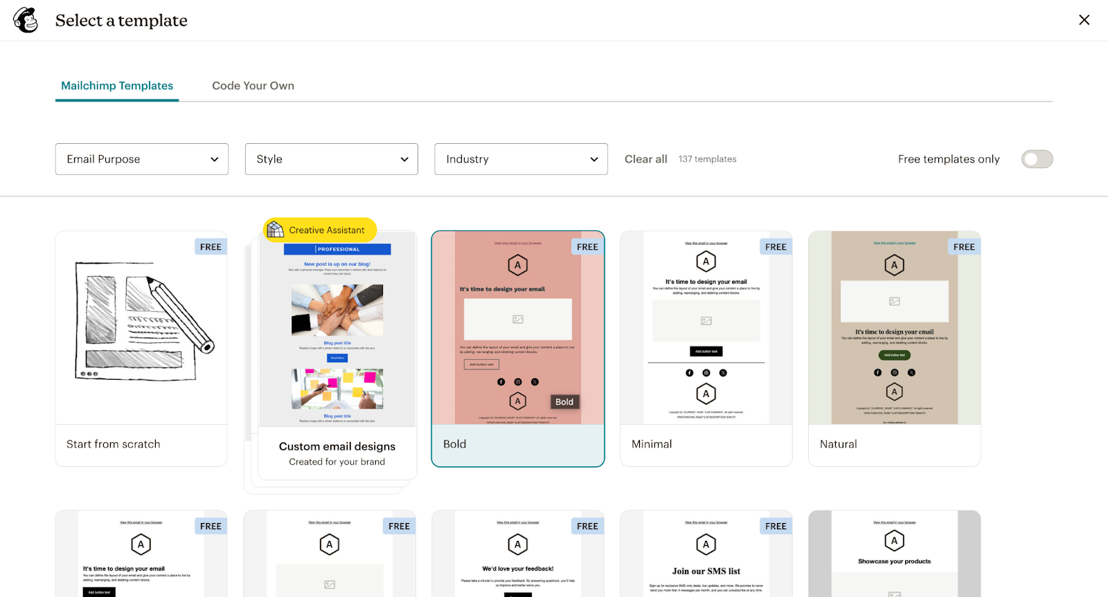 mailchimp templates