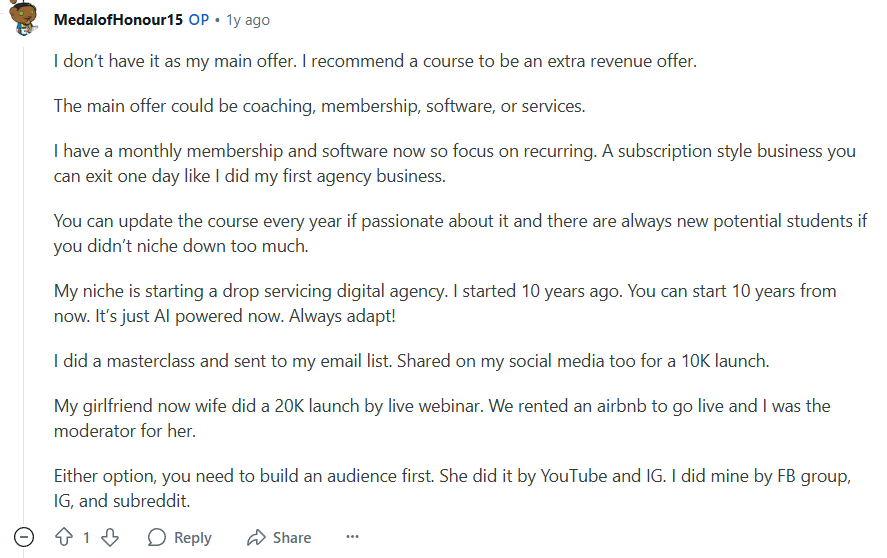 reddit medal of honor comment