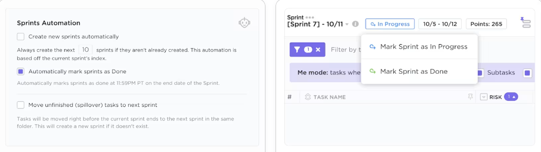 sprints automation