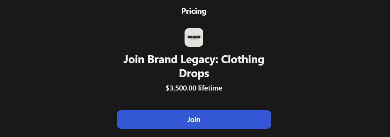 brand legacy pricing