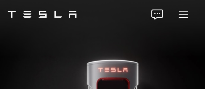 tesla menu