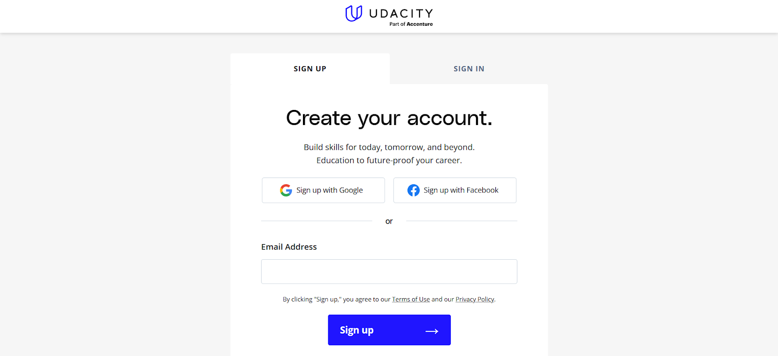 udacity account