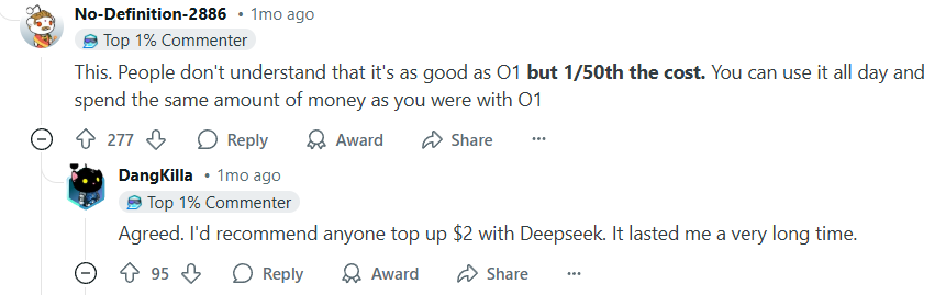 deepseek reddit