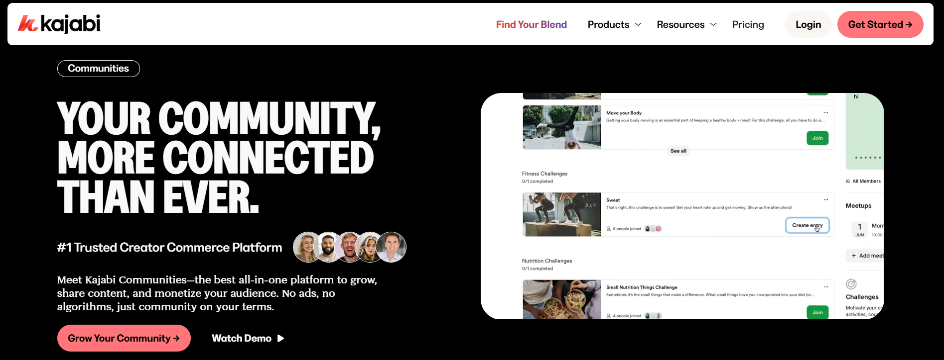 Kajabi communities page