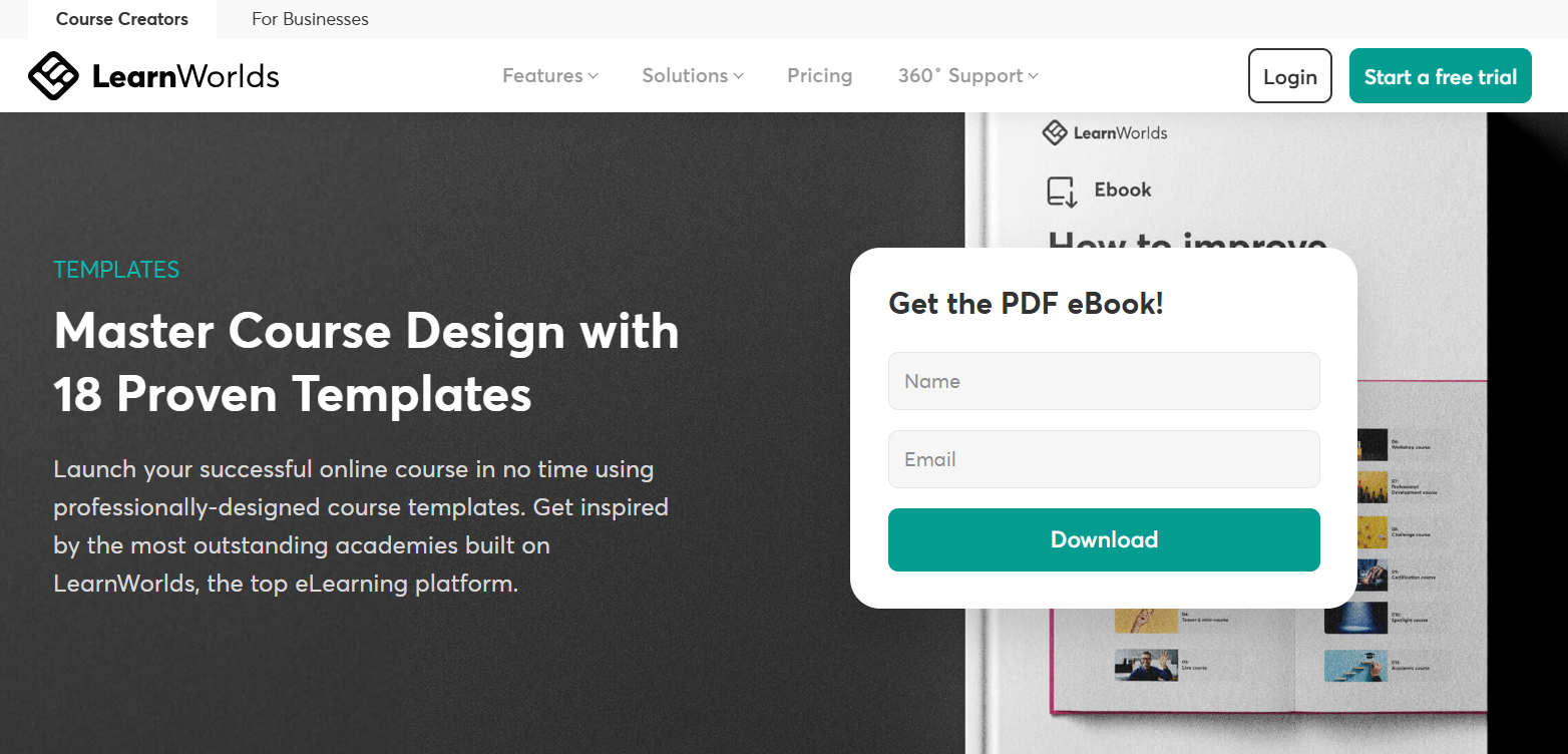 LearnWorlds templates